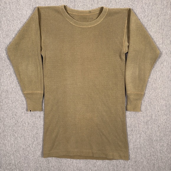 The Unbranded Brand Other - True Vintage 1940/50s Tan Earth Tone Stenciled Long Sleeve Military Thermal Sz M
